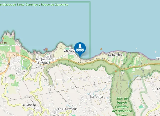 Map of Playa de Las Aguas