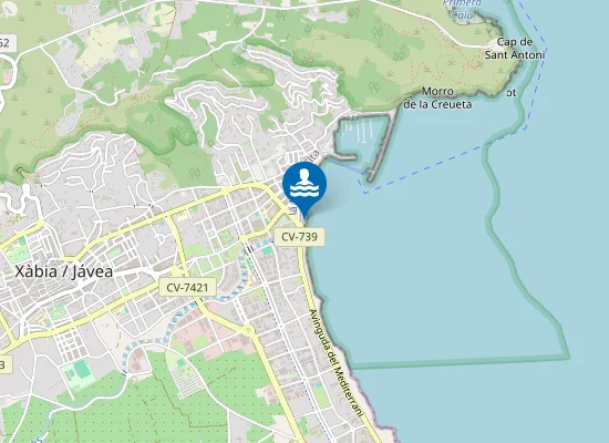 Map of Platja de la Grava