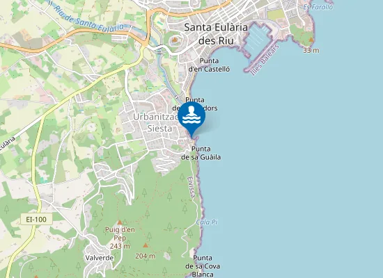 Map of Caló de s'Alga