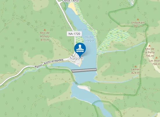 Map of Nagoreko hondartza