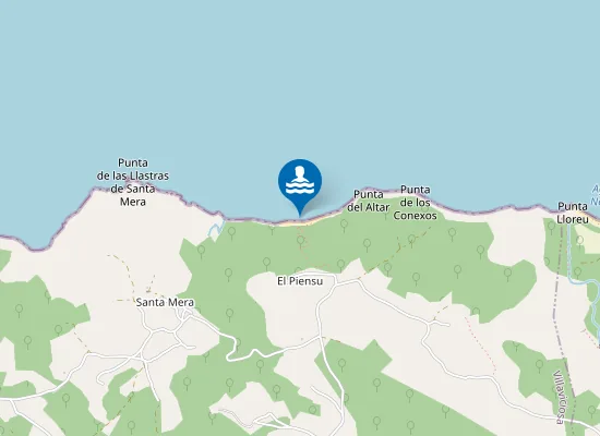 Map of Playa Bajo de les Mueles