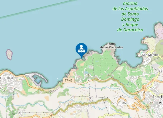 Map of Charco del Erizo