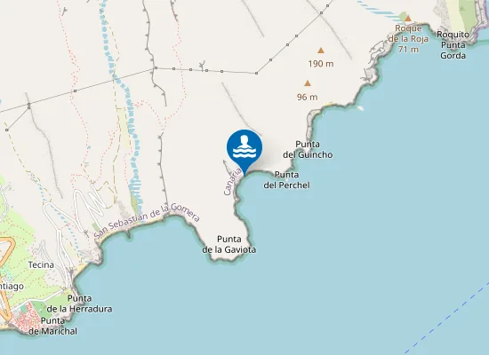 Map of Playa de Suárez