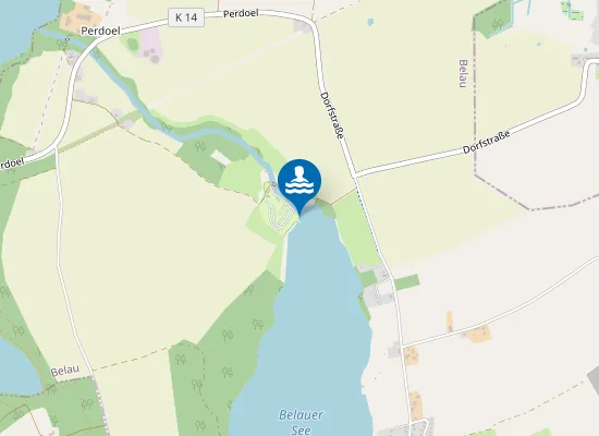 Map of BELAUER SEE PERDOELER MUEHLE