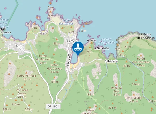 Map of Praia do Lastre