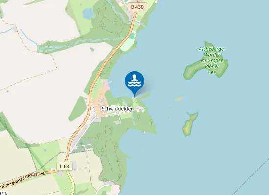 Map of GR PLOENER SEE SCHLOSS ASCHEBERG