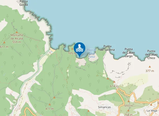 Map of Playa de la Sepultura