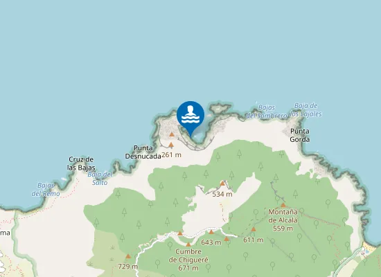 Map of Playa del Ancón Grande