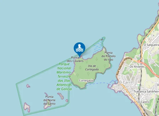 Map of Praia De Area Grosa