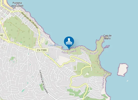 Map of Cala del Francés