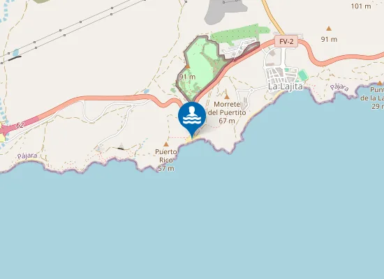 Map of Playa de La Lajita