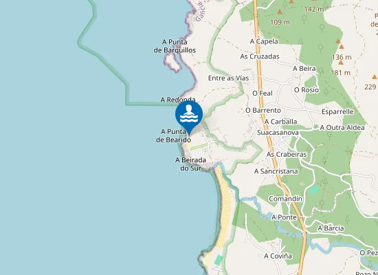 Map of A Praia Bacán