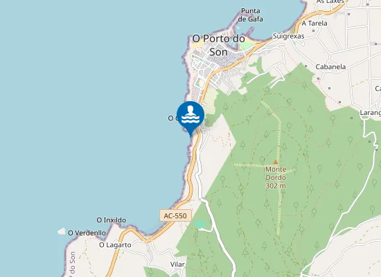 Map of Praia da Macarena