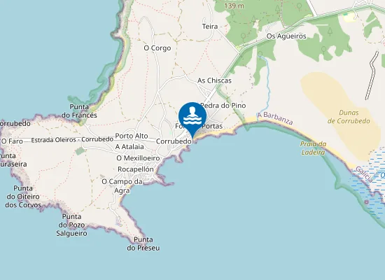 Map of Praia das Furnas