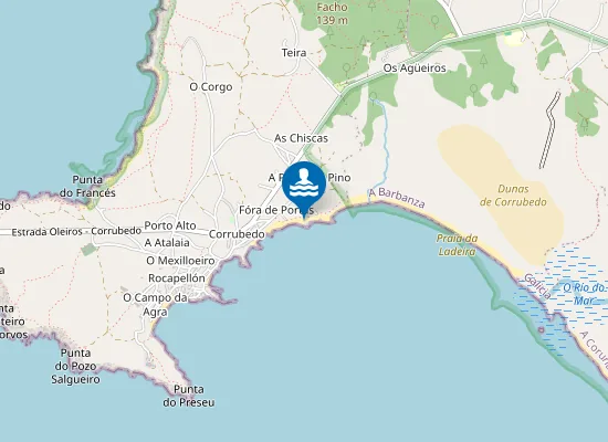 Map of Praia da Ladeira