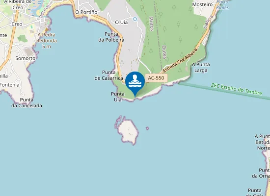 Map of Praia de Porto de Bois