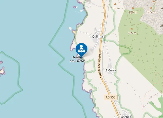 Map of Praia de Porto Negros