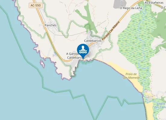Map of Praia de Cabalicas