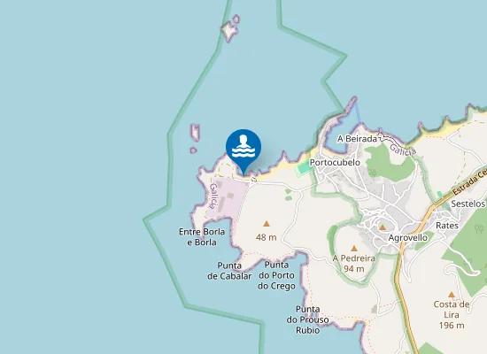 Map of Praia do Porto da Barca