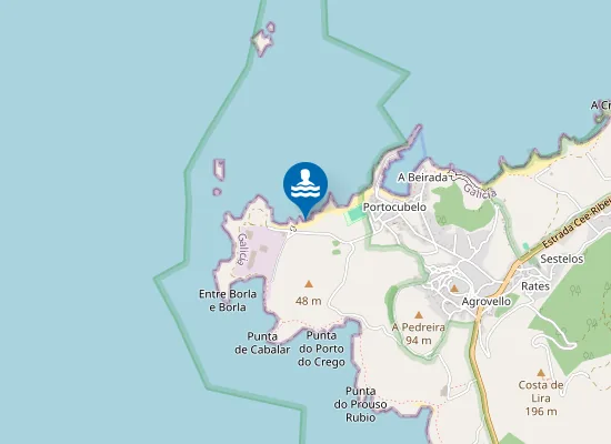 Map of Praia do Porto dos Robalos