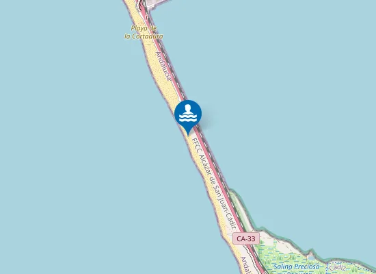 Map of Playa del Chato