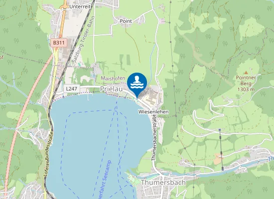 Map of ZELLER SEE, PRIELAU