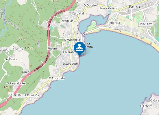 Map of Praia da Agramuíña