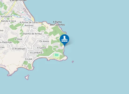 Map of Praia de Fonte da Pedra
