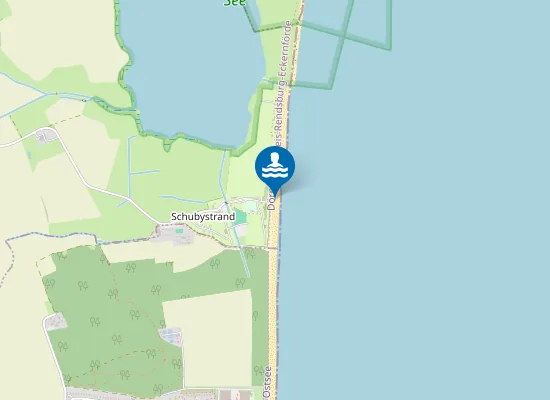 Map of OSTS SCHUBY STRAND AM CAMPINGPLATZ