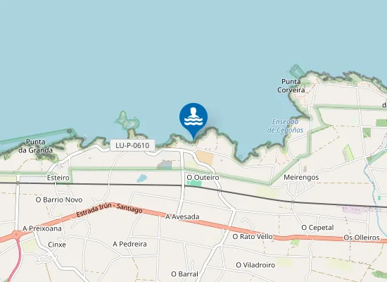 Map of Praia de Xuncos