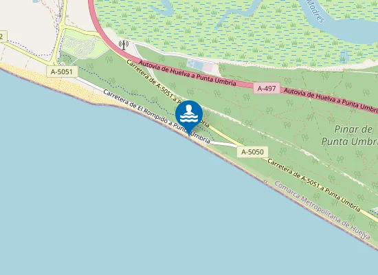 Map of Playa de la Mata Negra