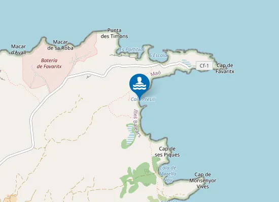 Map of Arenal D'en Moro