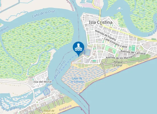 Map of Playa de El Cantil
