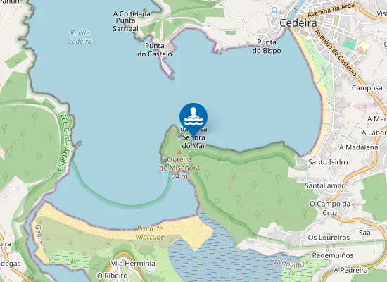 Map of Praia de Mi Señora