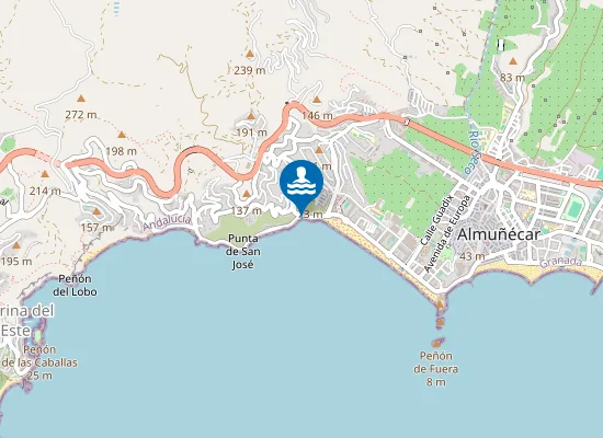 Map of El Rincón de la China