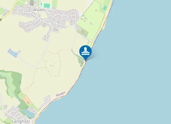 Map of OSTS KLEIN WAABS GEMEINDEBADESTELLE