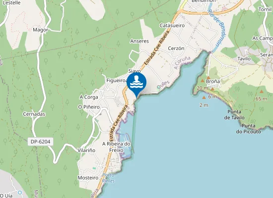 Map of Praia dos Vimbios