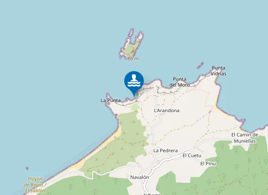 Map of Playa de la Barca