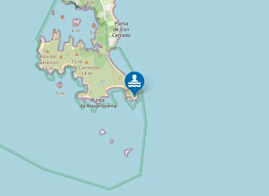 Map of Praia da Arnela