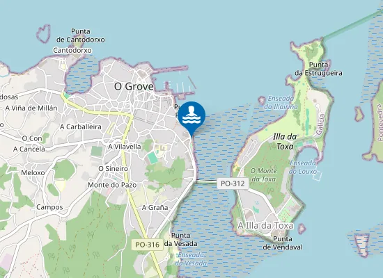 Map of Praia de Confín