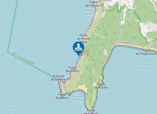 Map of A Area dos Fenos
