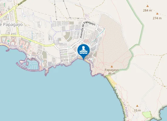 Map of Playa de las Coloradas