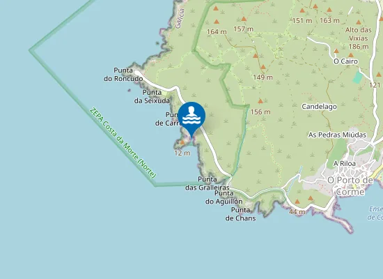 Map of Praia da Insua