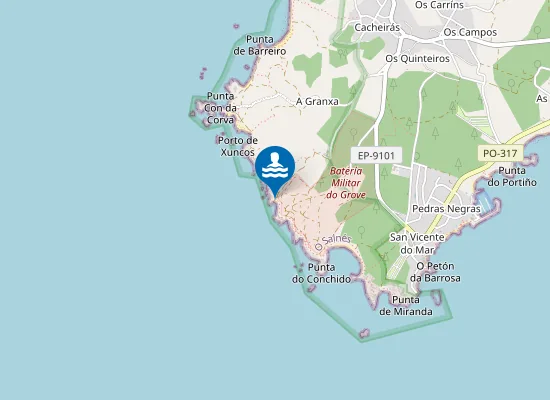 Map of Praia da Brañiña