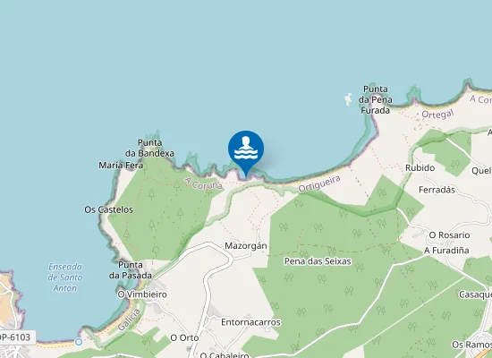 Map of Praia dos Ourizos