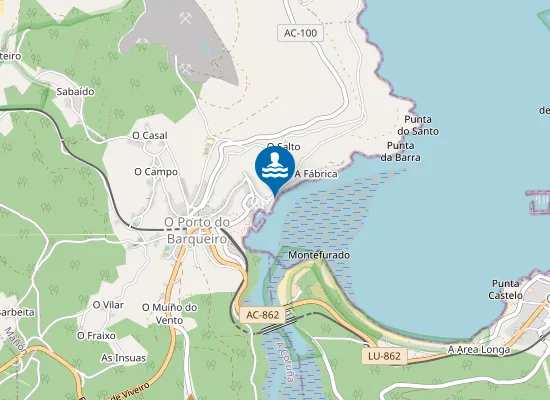Map of Praia da Canteira