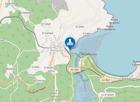 Map of Praia da Arnela