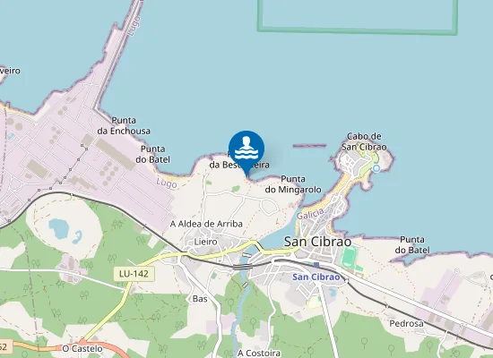 Map of Praia da Area Pequena