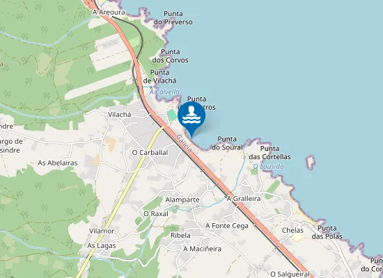 Map of Praia de San Pedro