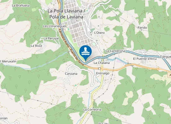 Map of Playa de La Coaña
